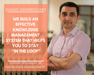 Khamid Inokhojaev - LRC Senior specialist in knowledge management
