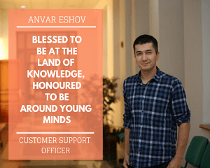 Anvar Eshov - LRC customer Support Officer