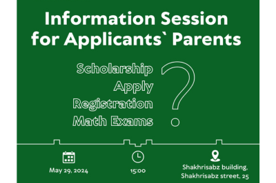 Information Session for applicants' parents