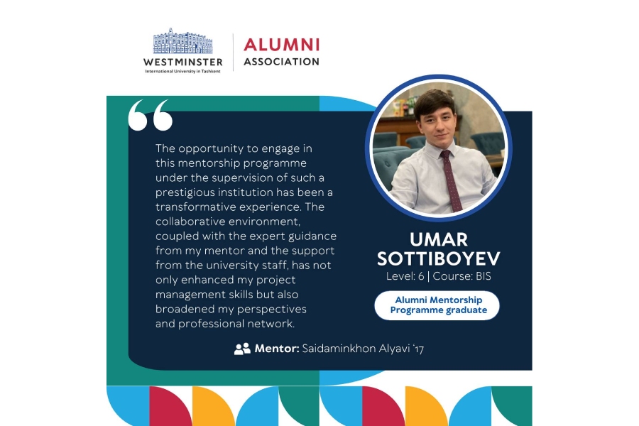 Alumni Mentorship Programme: Umar Sottiboyev Shares His Experience
