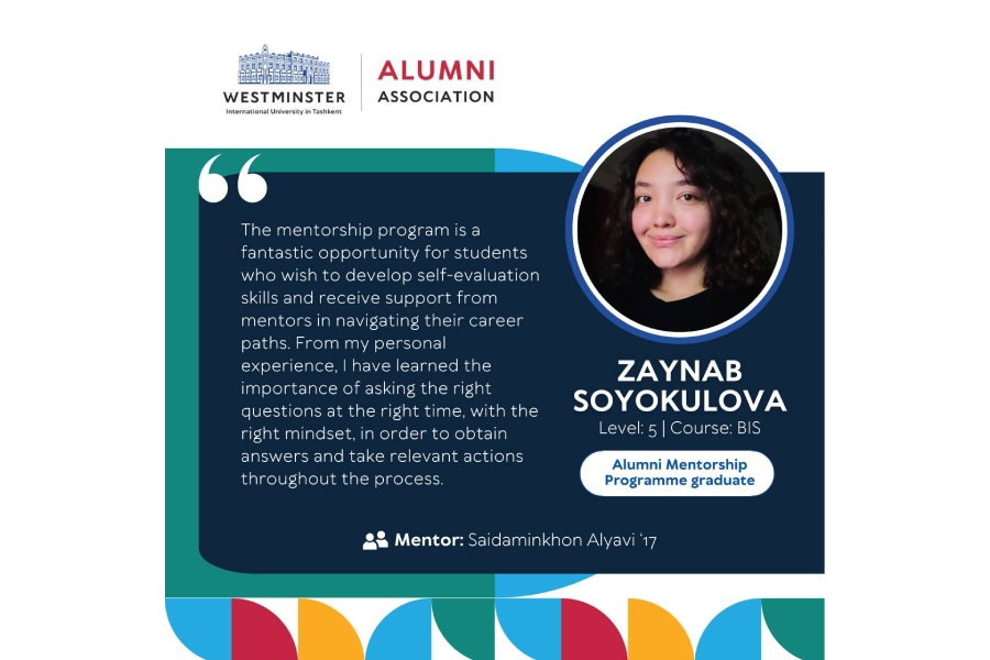 Alumni Mentorship Programme: Zaynab Soyokulova Shares Her Experience